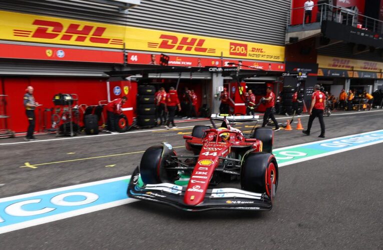 Lewis Hamilton holds hands up after ‘unacceptable’ qualifying at Belgian Grand Prix