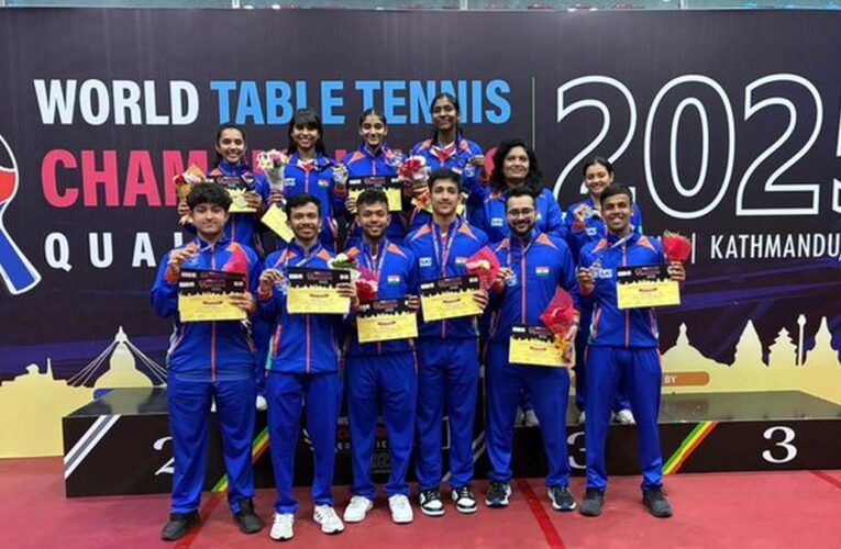 India men’s, women’s teams qualify for ITTF World Team Championships 2026