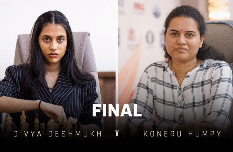 Koneru Humpy vs Divya Deshmukh, FIDE Women’s World Cup 2025 Final LIVE updates: Game 1 to start at 4:45 IST