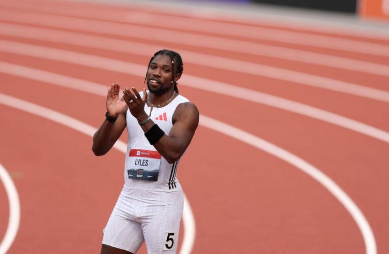 Why has Noah Lyles pulled out of 100m at US Track and Field Championships?