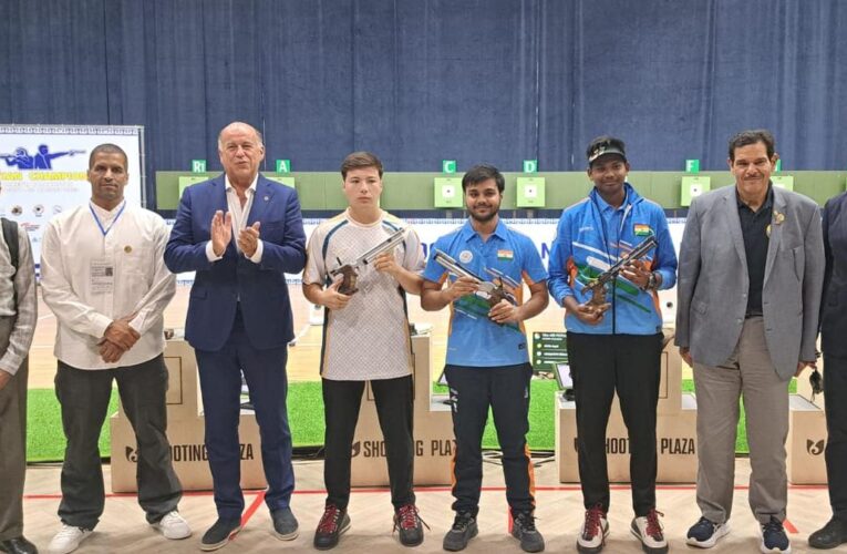 Asian Shooting Championships 2025: Kapil wins gold in 10m air pistol men’s junior; India bags silver in team event