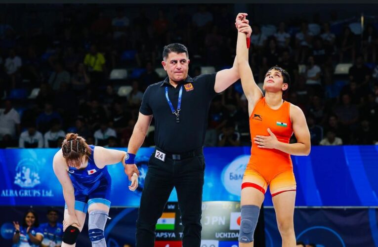 Tapasya fulfils father’s dream, wins India’s first gold at 2025 Junior Wrestling World Championships