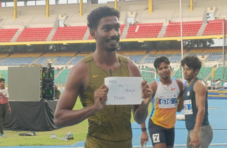 Vishal TK breaks men’s 400m National Record during Inter-State Athletics Championships