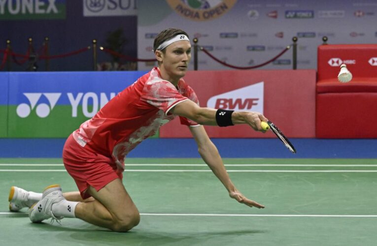 Emotional Axelsen well beaten on return from injury at Hong Kong Open