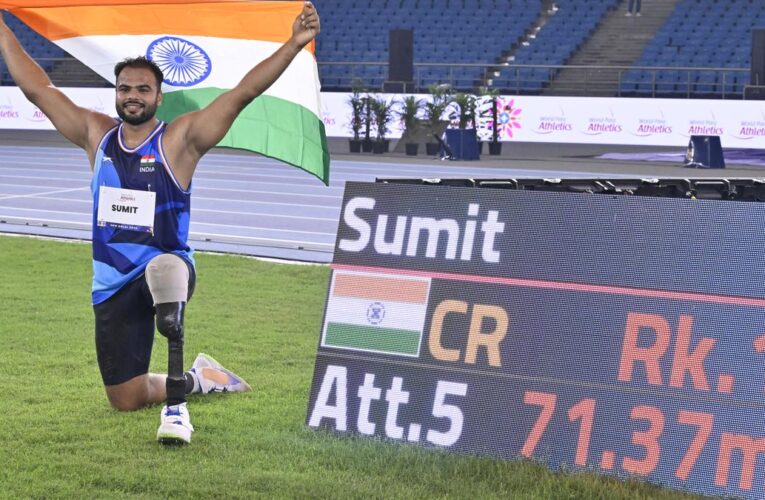 Disappointed despite winning third world title with record throw, Sumit Antil sets sights on bigger challenges
