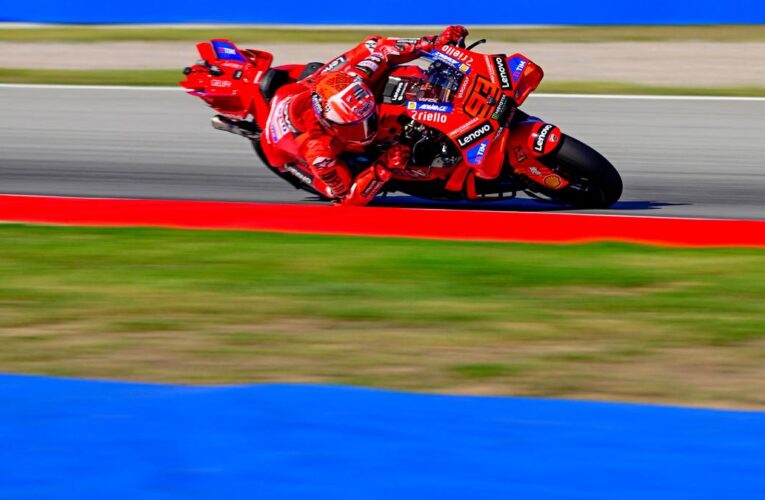 Spanish MotoGP: Marc Marquez wins sprint after brother Alex crashes out
