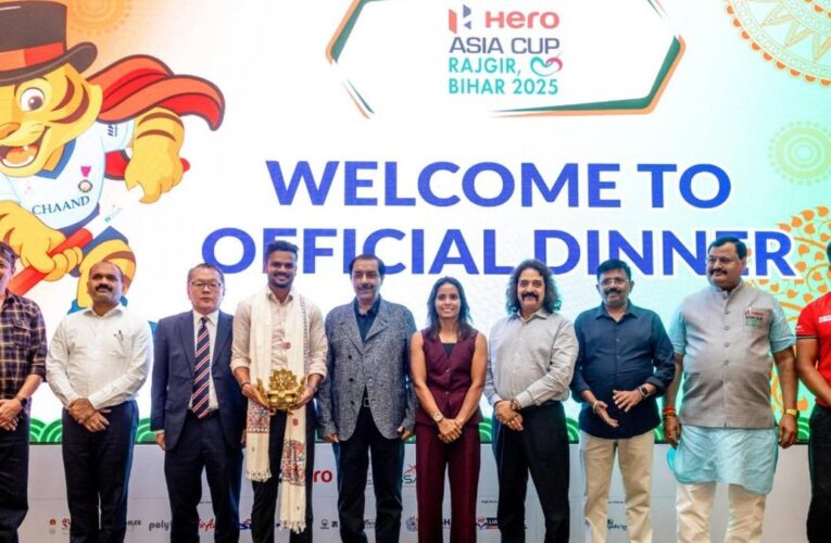 Hockey India felicitates Vandana Katariya, Lalit Upadhyay