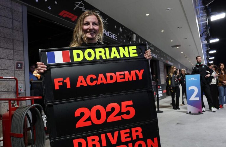 Doriane Pin wins all-female F1 Academy championship in Las Vegas