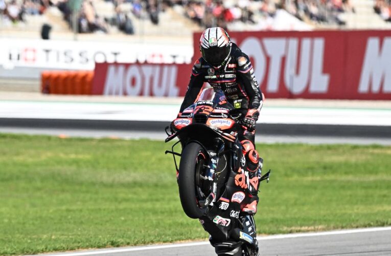 MotoGP: Bezzecchi sets track record to take pole at Valencia Grand Prix