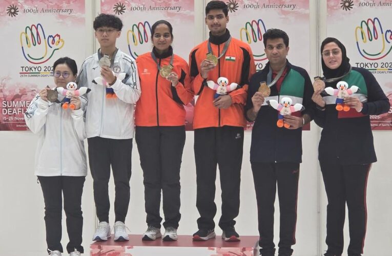 Deaflympics 2025: Deshwal, Pranjali clinch gold in mixed team air pistol