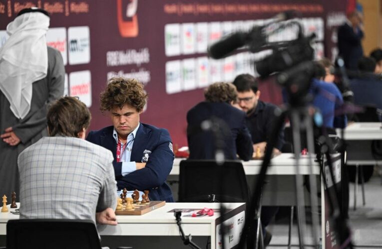 WATCH: Magnus Carlsen may have given us another viral moment, shoving a live TV camera after losing a game
