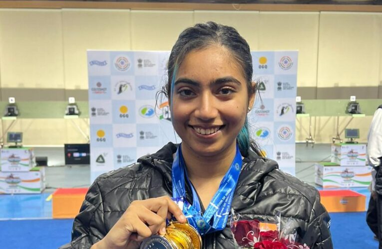 Combining coloured hair and high scores, Ameerah Arshad, 17, is Indian rifle shooting’s latest prospect