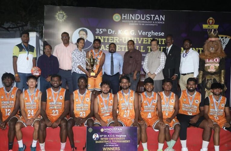 Indian sports wrap, February 19: Hindustan University wins KCG Verghese Basketball Memorial tournament
