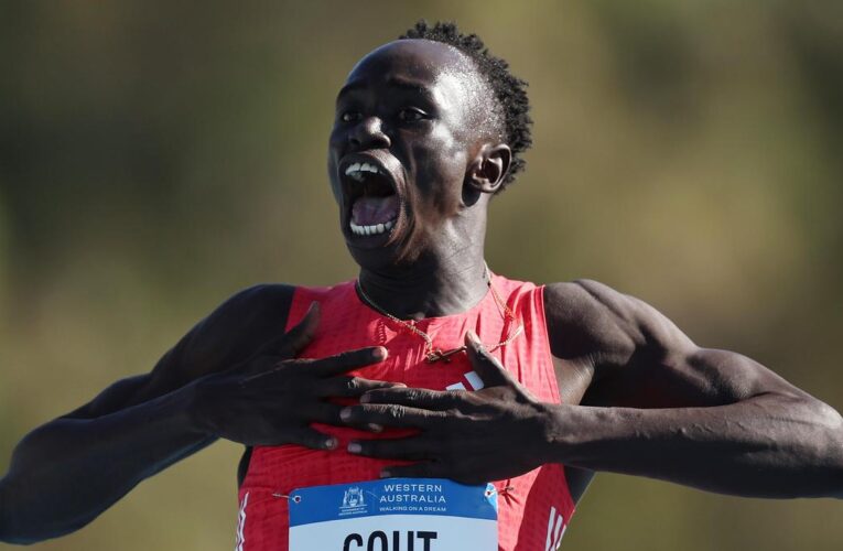 Teen sprint star Gout Gout ‘ready to rock and roll’ in Melbourne