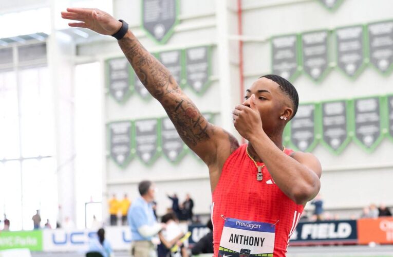Rising talent Anthony wins US 60m indoor title ahead of Bromell, Lyles