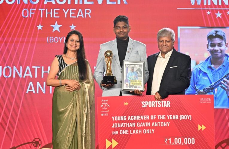Shooter Jonathan Gavin Antony’s golden run earns Aces Young Achiever award