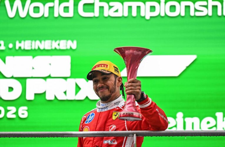 Hamilton ’incredibly grateful’ to Ferrari as long wait for F1 podium ends at Shanghai