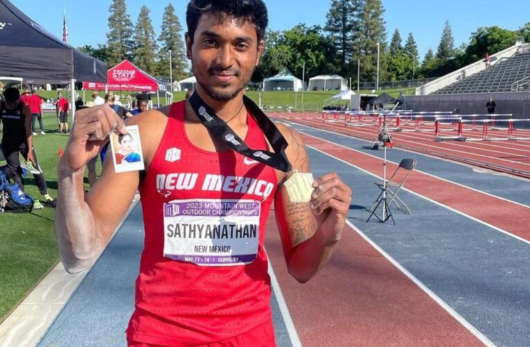 Lokesh leaps into Indian top lists after bring inspired by mother’s last words to join collegiate athletics