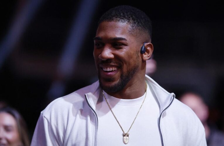 Anthony Joshua makes first public appearance since car crash in Nigeria