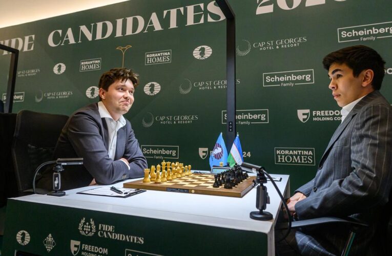 FIDE Candidates Tournament 2026, Round 8: Sindarov drops points, held to draw by Esipenko
