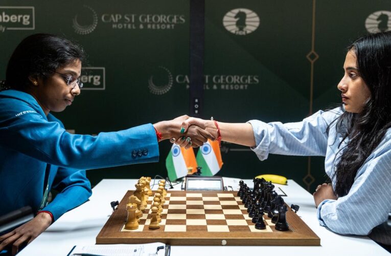 FIDE Candidates Tournament 2026, Round 9: Vaishali beats Divya to go joint-lead, Sindarov held to second straight draw