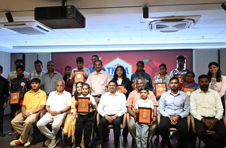 TNSJA Awards 2026: CSK’s Mhatre present as emerging TN sportspersons honoured at Chepauk