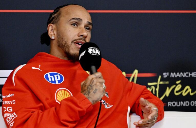 Hamilton sheds tear over Arsenal’s title as drivers swap lap times for football talk