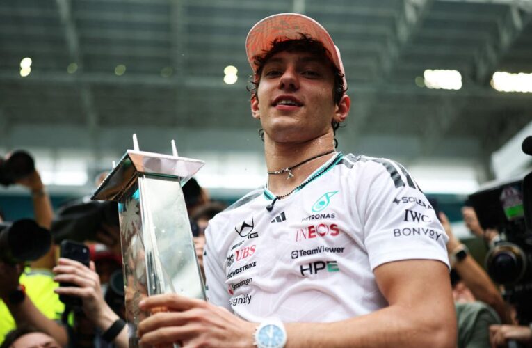 Kimi Antonelli wins the Miami Grand Prix for his third straight F1 victory