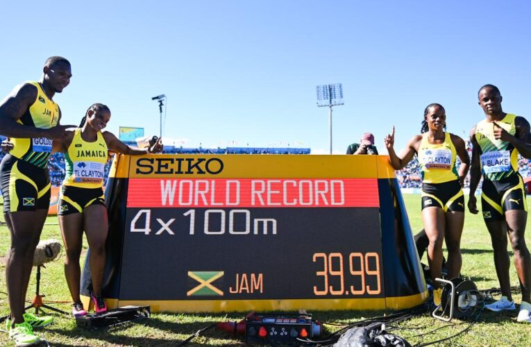 World Athletics Relays 2026: Jamaica breaks 4x100m mixed world record again as Thompson-Herah, Tebogo shine